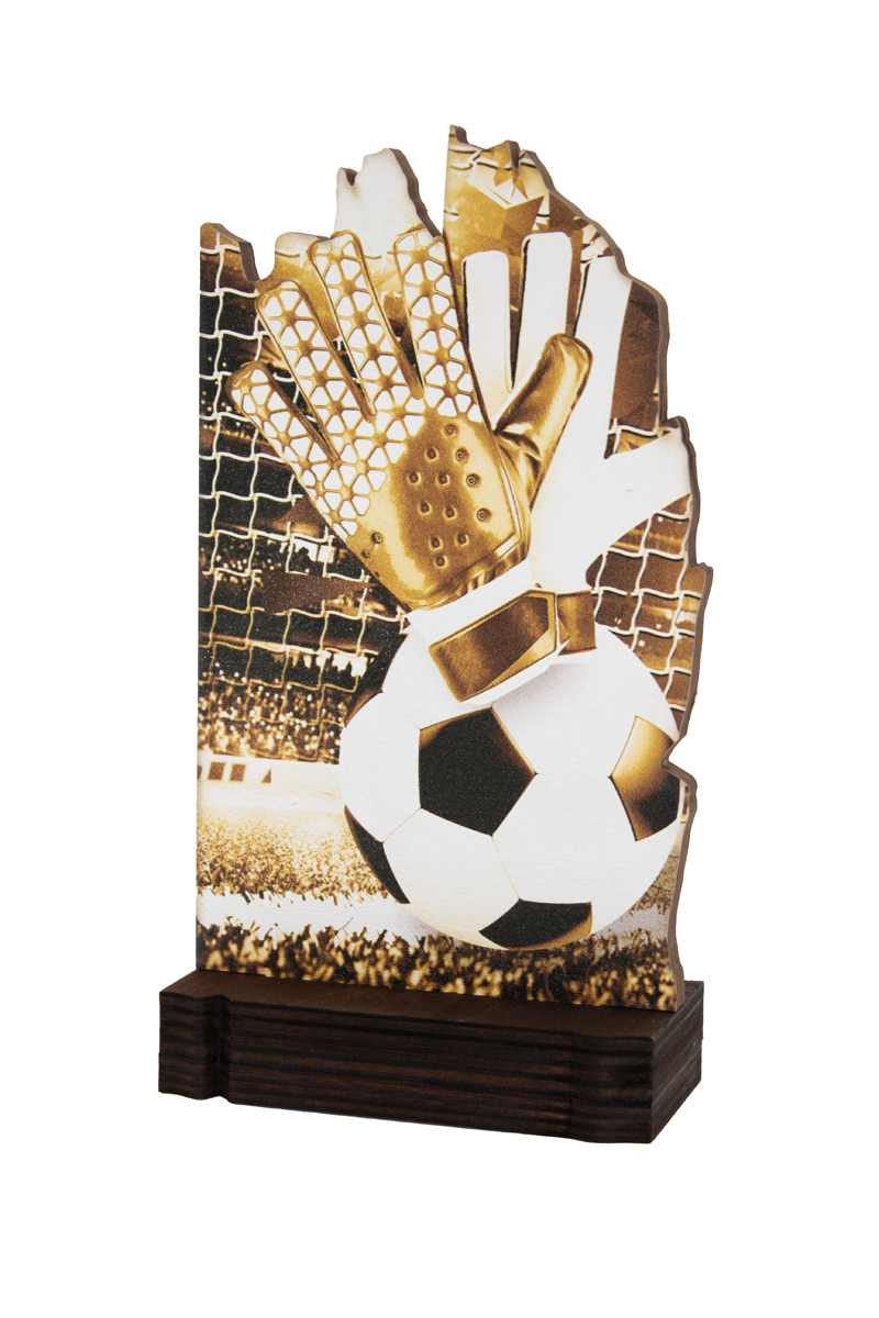 TROFEO MADERA PORTERO : 19 cm
