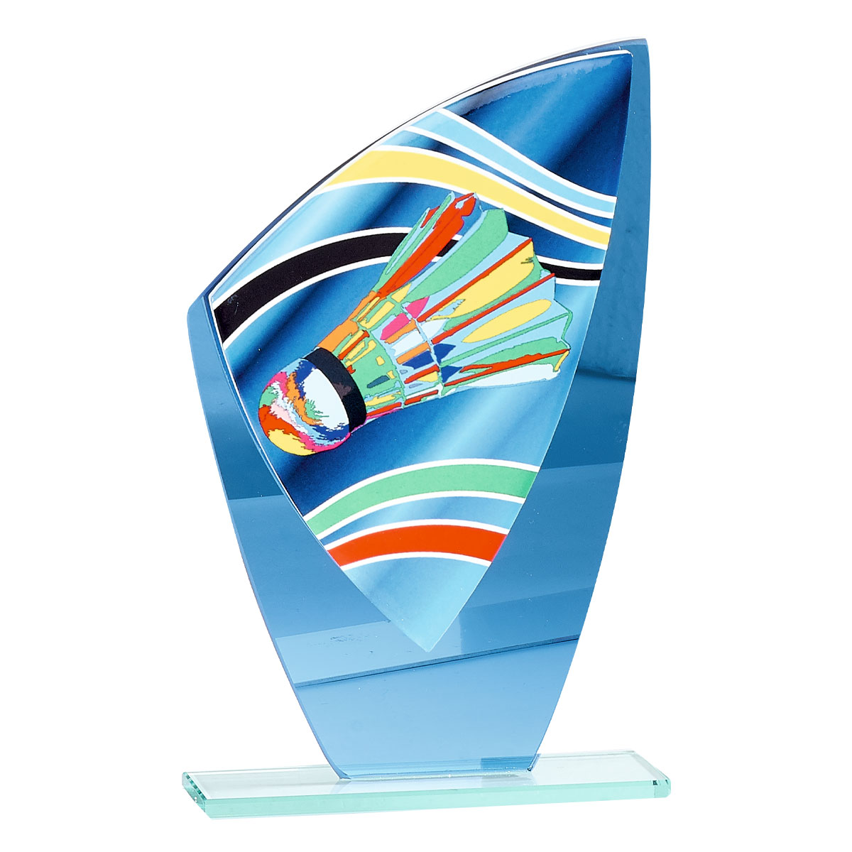 TROFEO DE CRISTAL / CERÁMICA BÁDMINTON : 20 cm