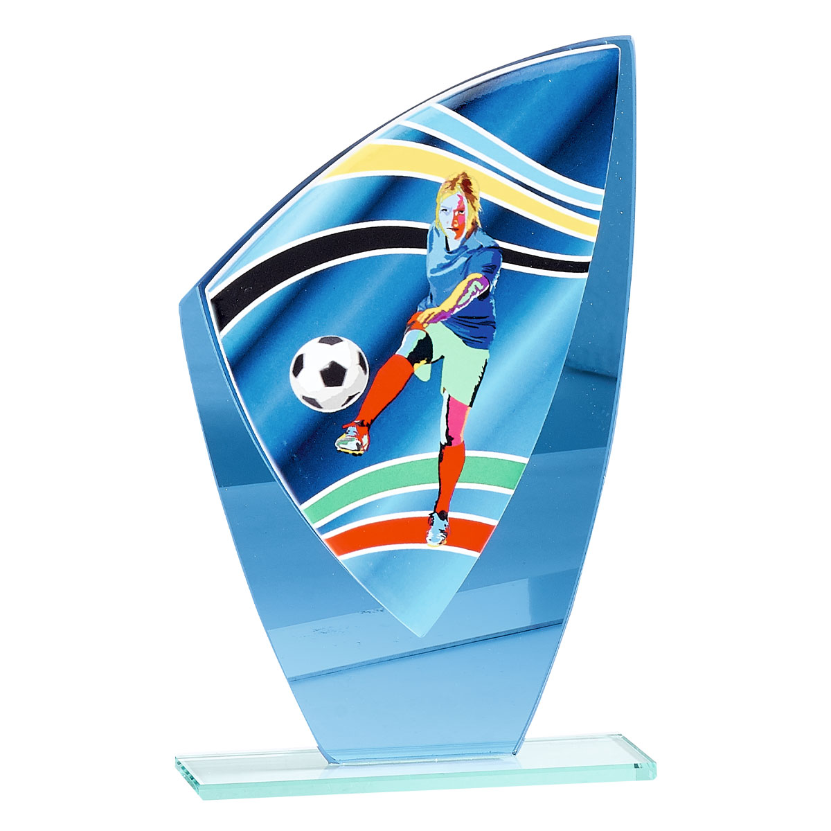 TROFEO DE CRISTAL / CERÁMICA GIMNASIA : 24 cm