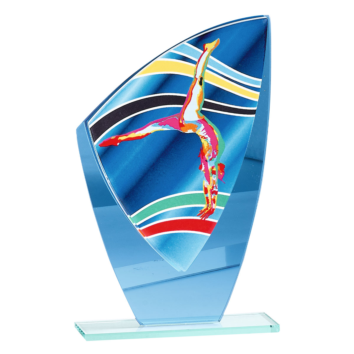 TROFEO DE CRISTAL / CERÁMICA FÚTBOL : 24 cm