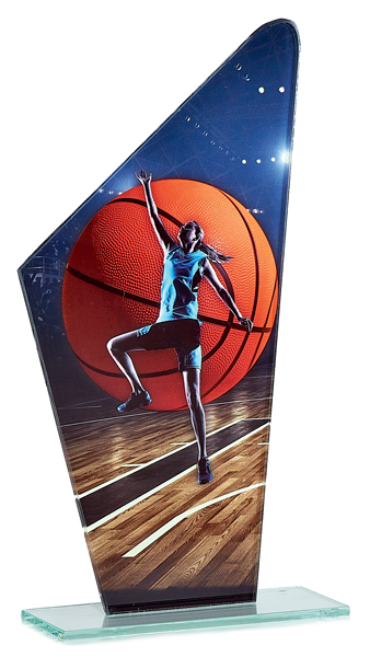 TROFEO CRISTAL BALONCESTO FEMENINO : 22 cm