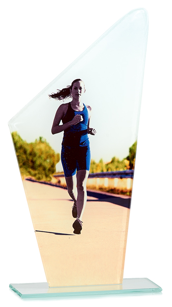 TROFEO CRISTAL ATLETISMO FEMENINO : 22 cm