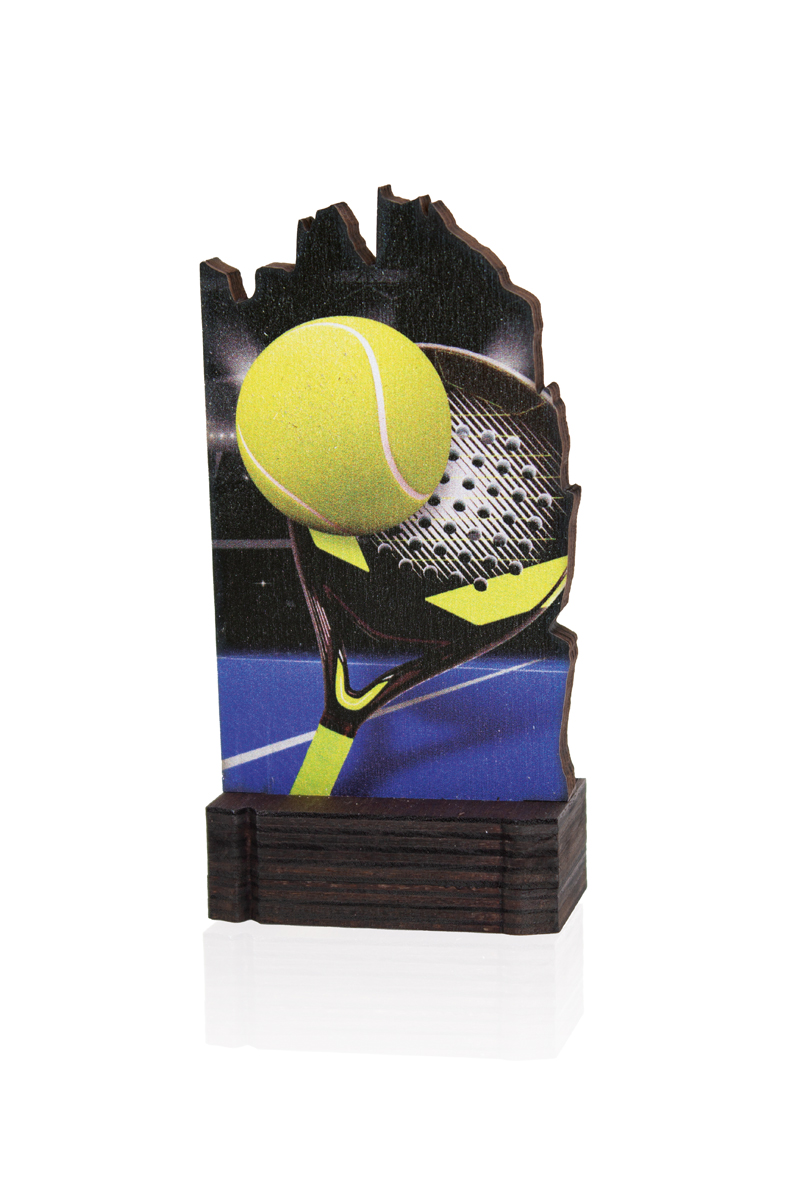 TROFEO MADERA PADEL : 13 cm