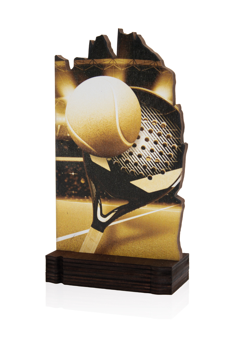 TROFEO MADERA PADEL : 19 cm