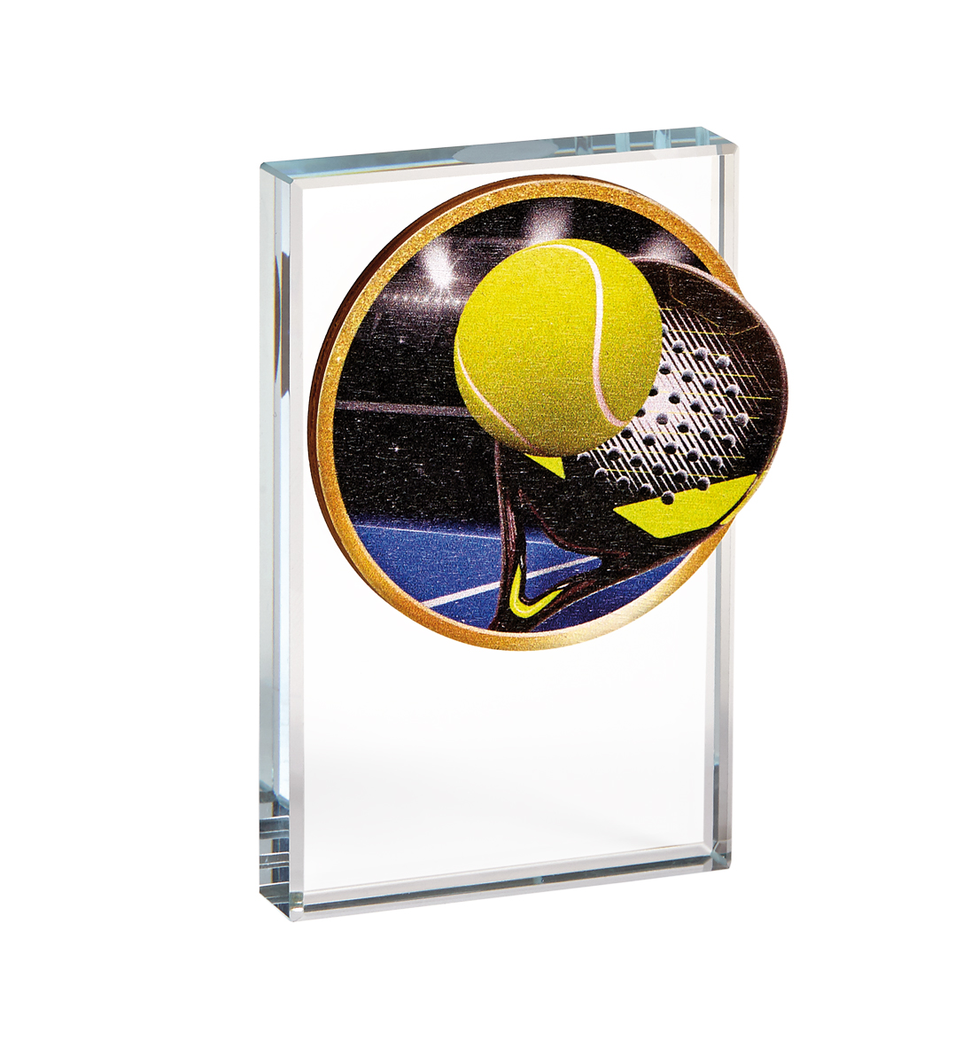 CRISTAL APLIQUE PADEL : 9 cm