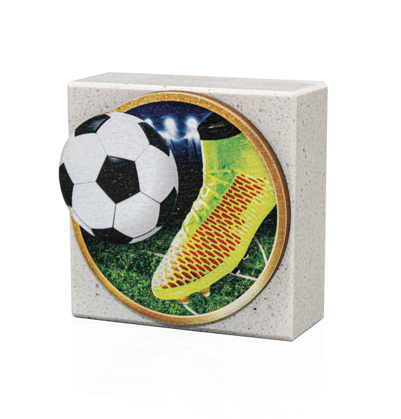 MARMOL CON APLIQUE MADERA INCLUIDO : 7,5 X 7,5 cm