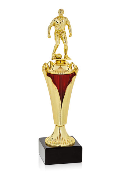 TROFEO FUTBOL ABS METALIZADO : 36 cm