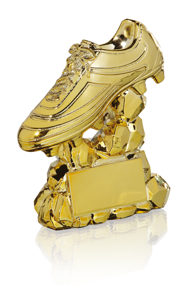 RESINA FUTBOL BALON DORADO : 15 cm